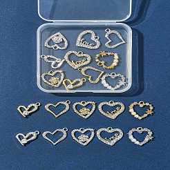 20 pièces 10 styles pendentifs en alliage strass&nbsp;FIND-FS0004-01