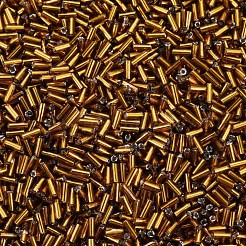 Perles de bugle en verre plaqué&nbsp;SEED-S046-01A-41