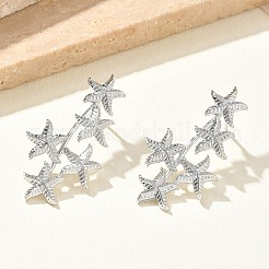 Boucles d'oreilles en laiton pour femmes&nbsp;EJEW-A167-02B-P