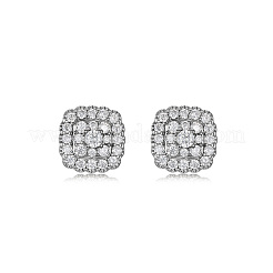 925 Ohrstecker aus Sterlingsilber mit Moissanit-Pavé für Damen&nbsp;CR3655