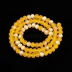 Chapelets de perles en verre transparente  &nbsp;EGLA-A044-T6mm-MB05