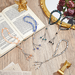 5 bracciale con ciondoli in lega di 5 colori&nbsp;BJEW-PH0004-68