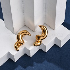 Boucles d'oreilles à tige torsadées en acier inoxydable 304&nbsp;EJEW-P299-02G