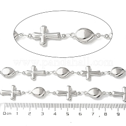Chaînes à maillons croisés Dolichos Lablab en acier inoxydable 304&nbsp;CHS-Z004-04P