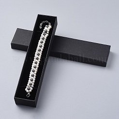 Nicht-magnetische synthetische Hämatit-Perlen Armbänder&nbsp;BJEW-JB04605