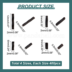 1600 Stück 4 Stile gedrehte Glasperlen&nbsp;SEED-PH0002-09A