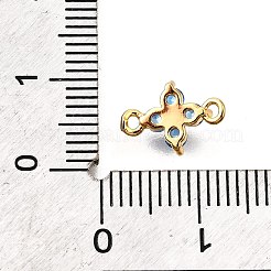 Maglie in ottone con micro pavé di zirconi cubici blu&nbsp;KK-D356-06A-G