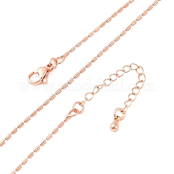 Colliers de chaîne à maillons en laiton pour femmes&nbsp;NJEW-D302-05RG