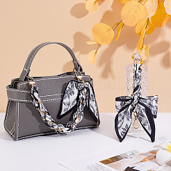 2 pièce 2 styles de sangles de chaîne de sac à main en alliage avec ruban et nœud papillon&nbsp;FIND-GO0003-74