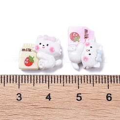 Undurchsichtige süße Tierharz Decoden Cabochons&nbsp;RESI-B024-02D