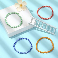 Stretch-Armbänder mit Glasperlen&nbsp;BJEW-JB09510