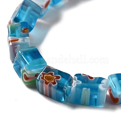 Handgemachte Glasperlen Millefiori-Stränge&nbsp;LAMP-F026-01B
