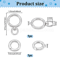 2 pz 2 stili 925 fermagli a molla in argento sterling&nbsp;STER-PH0004-94