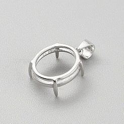 925 Sterling Silber Anhänger Verbindungsfassungen&nbsp;FIND-WH0152-769P-03