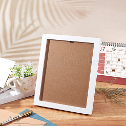Cadre photo en bois&nbsp;DJEW-WH0050-08A