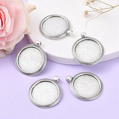 Supports de cabochon en alliage de style tibétain&nbsp;X-TIBEP-N003-71AS