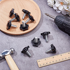 Griffmutter aus PP-Kunststoff und Messing mit Pflaumenblüte&nbsp;DIY-SP0007-11A