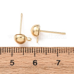 Messing Ohrstecker Zubehör&nbsp;KK-G604-01G-03