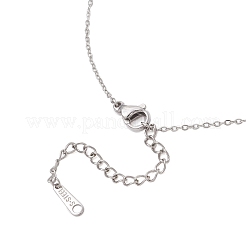 Messing Pavé klar Zirkonia Bowknot Anhänger 304 Edelstahl Kabelkette Halsketten für Frauen&nbsp;NJEW-JN05357