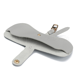 Étuis à lunettes portables en cuir pvc&nbsp;AJEW-WH0250-89B