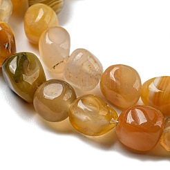 Chapelets de perles en agate naturelle du Botswana&nbsp;G-D081-A10-02