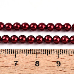 Peinture au four brins de perles de verre nacré&nbsp;HY-N002-4mm-A13