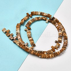 Natürliches Bild Jaspis Perlen Stränge&nbsp;G-Z045-A09-01