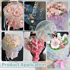 Tissu organza pour bricolage&nbsp;DIY-WH0504-309A