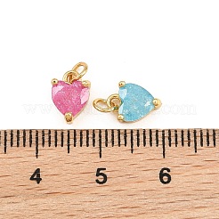 Charms in ottone zirconi a pavé di ottone&nbsp;KK-Q085-08G