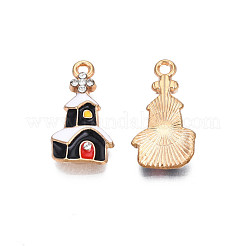 Crémaillère placage pendentifs en émail d'alliage&nbsp;ENAM-N055-147A