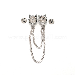 Épinglette de col écharpe dragon pour hommes&nbsp;JEWB-WH0022-20B