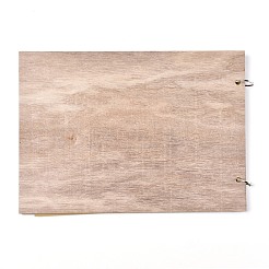 Blocco note in legno per libri degli ospiti&nbsp;AJEW-M206-20