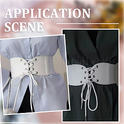 1 ceinture extensible en similicuir pour femme&nbsp;AJEW-CL0002-91A