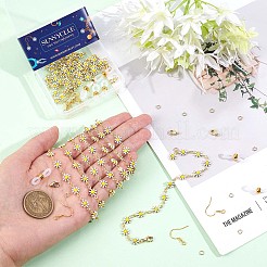 Kit per realizzare bracciale e collana con catena a forma di margherita&nbsp;DIY-SC0021-73