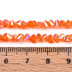 Chapelets de perles en verre transparent électrolytique&nbsp;LS-GLAA-N021-4mm-09