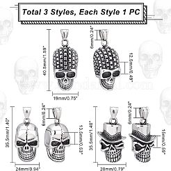 3 pieza de 3 colgantes de acero inoxidable 304 de estilo&nbsp;STAS-UN0037-56