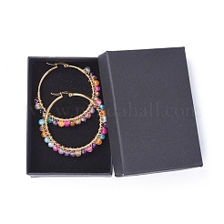 Boucles d'oreilles en perles&nbsp;X-EJEW-JE03830-06