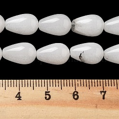Natürliche weiße Jade perlen Stränge&nbsp;G-B106-A31-02