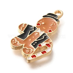 Noël alliage thème pendentifs émail&nbsp;ENAM-Q509-02KCG-02