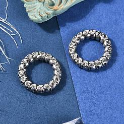 Anello teschio 316 acciaio chirurgico inossidabile anelli per il naso&nbsp;EJEW-G416-19B-AS