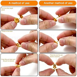 56 Stück Anstecknadel-Rückseiten-Sets aus Messing&nbsp;DIY-YW0008-35