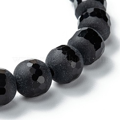Perle di vetro smerigliato si estendono bracciali&nbsp;BJEW-I296-05B