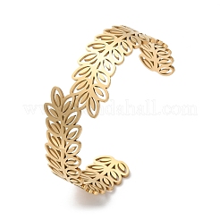 316 chirurgischer Edelstahl Manschettenarmbänder&nbsp;BJEW-P349-04G