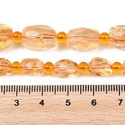 Fili di perle di citrino naturale riscaldate&nbsp;G-Z147-B01-03