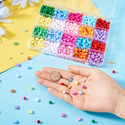 1000pcs 20 Farben undurchsichtige Acrylperlen&nbsp;MACR-TA0002-19