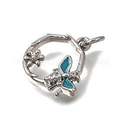 Pendentifs d'émail en laiton &nbsp;KK-CBAEEA8-02P-03