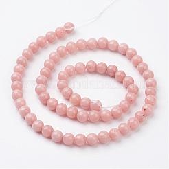 Natur Mashan Jade runde Perlen Stränge&nbsp;G-D263-6mm-XS22