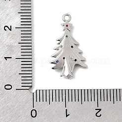 Ciondoli natalizi in ottone con micro pavé di zirconi&nbsp;KK-L258-04P-A01