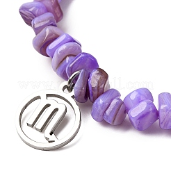 Konstellation nicht anlaufende 304 Edelstahl Charms Armbänder&nbsp;BJEW-JB12480-03