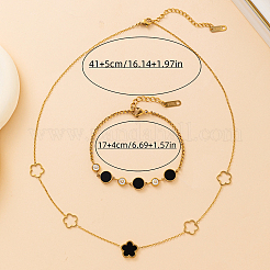 Elegantes 201 Edelstahl Schmuckset&nbsp;AW4784